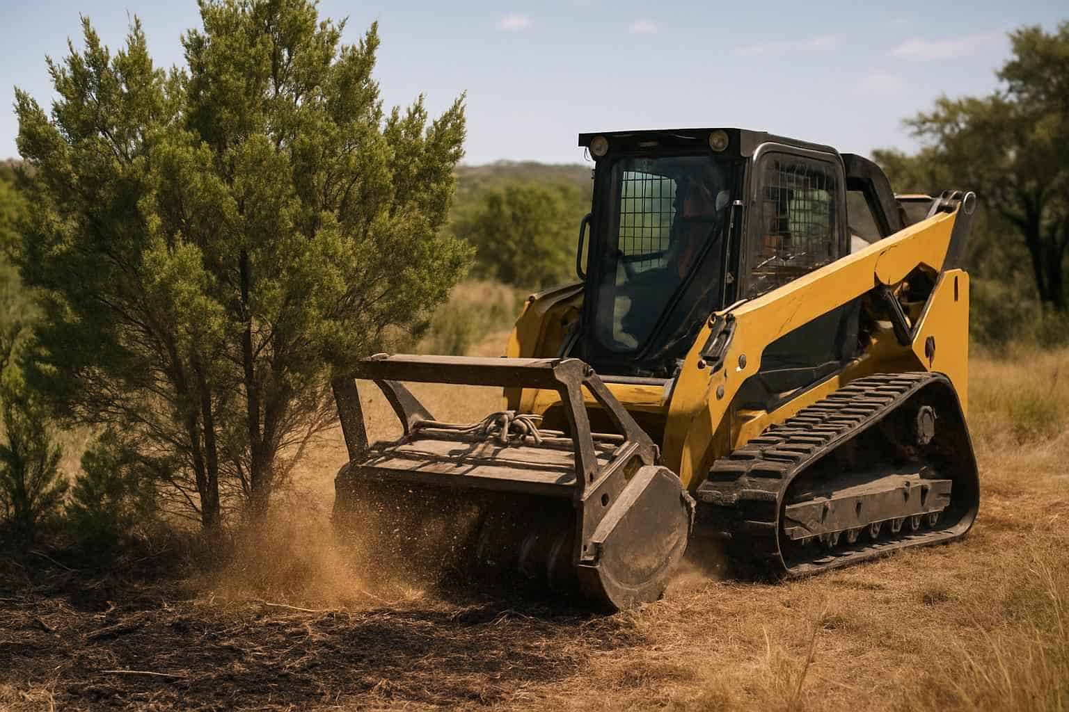 Cedar Thinning in Kingsland Texas