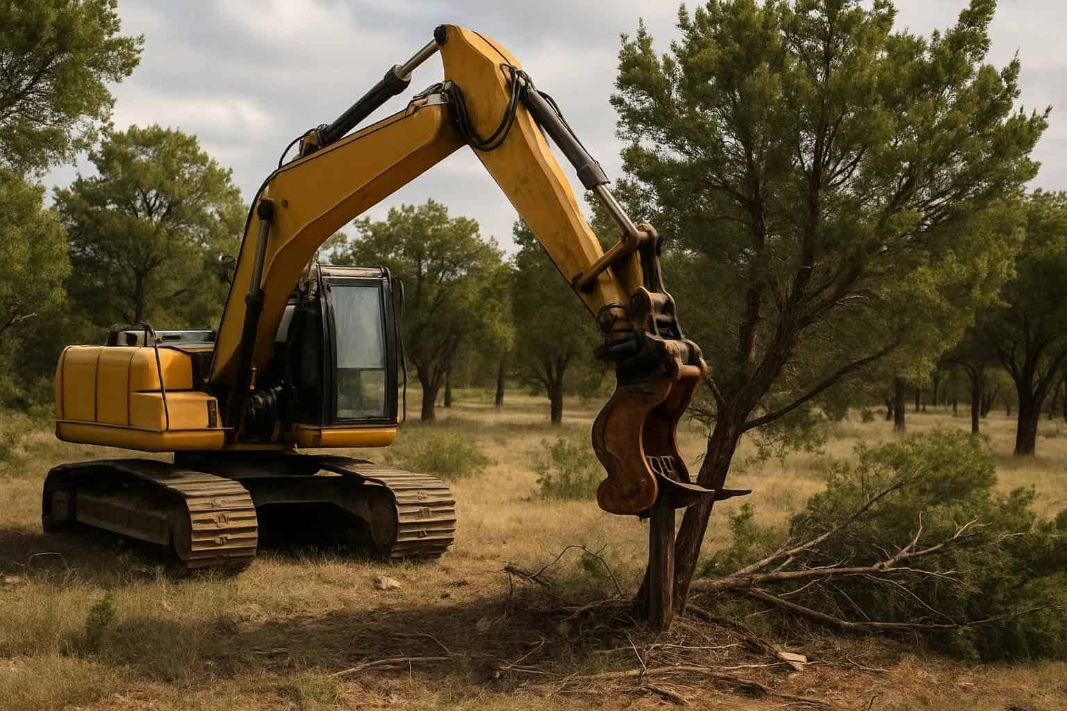 Cedar Thinning in Llano Texas