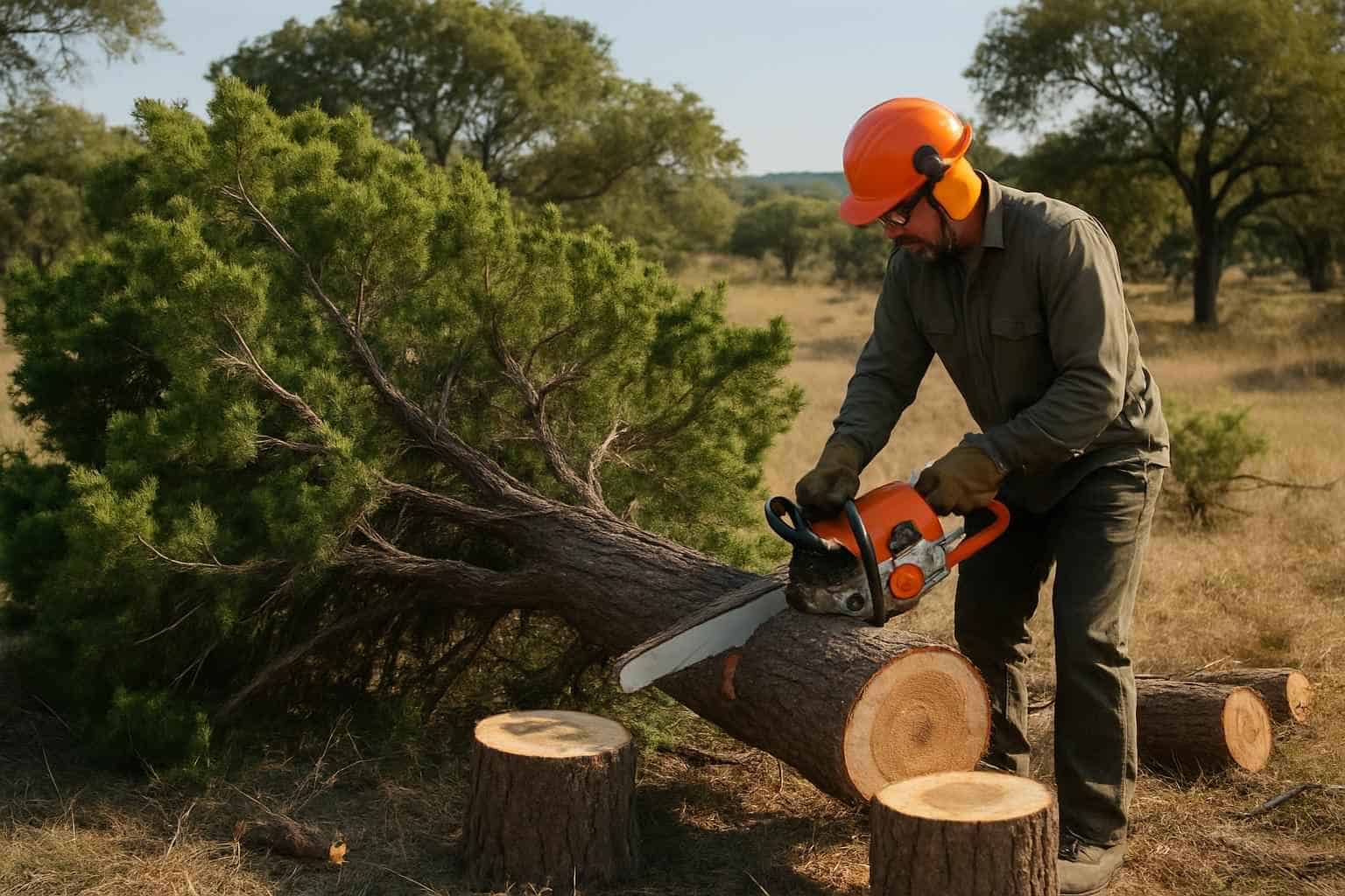 Cedar Tree Removal in Boerne Texas