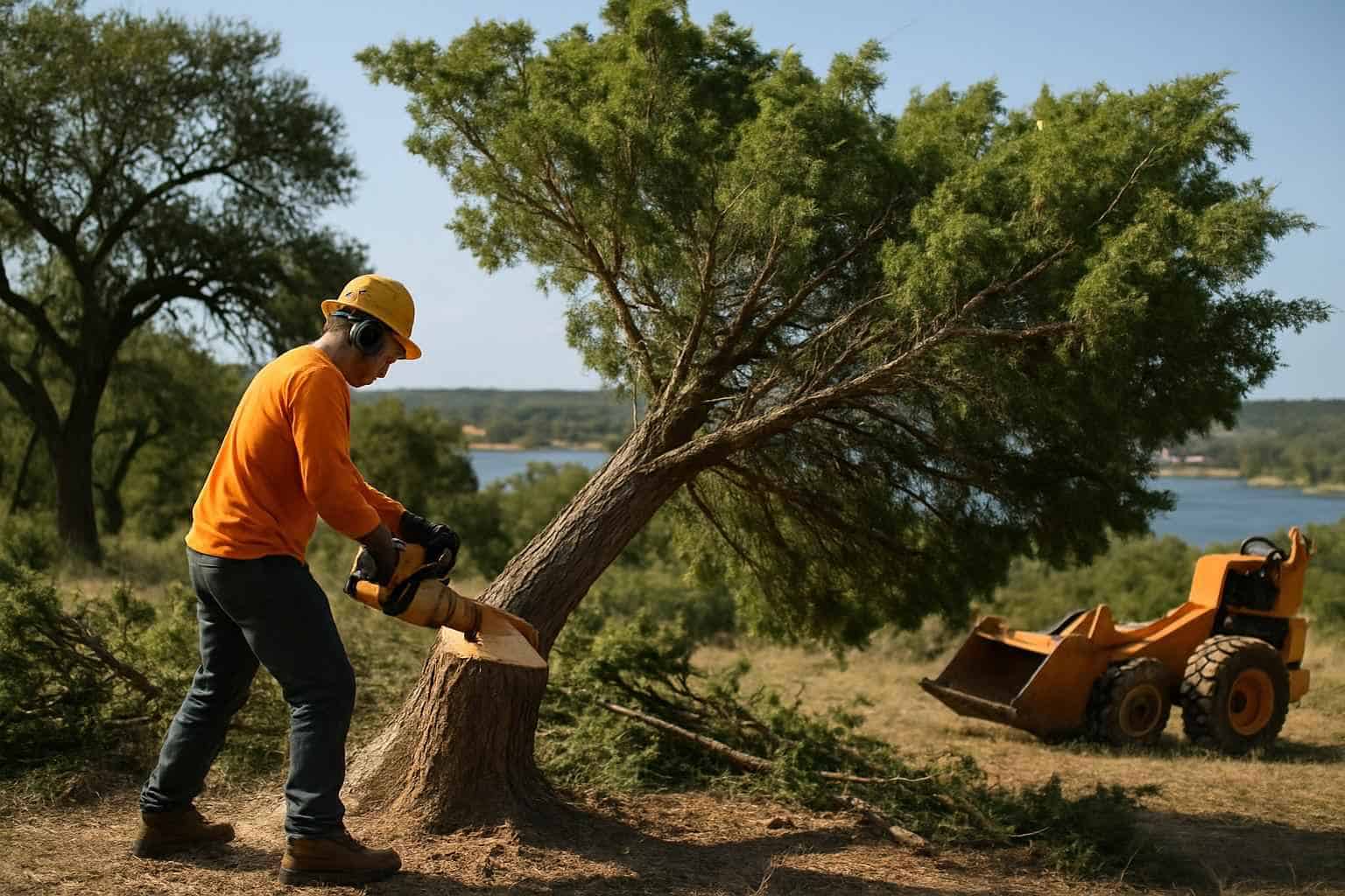 Cedar Tree Removal in Granite Shoals Texas