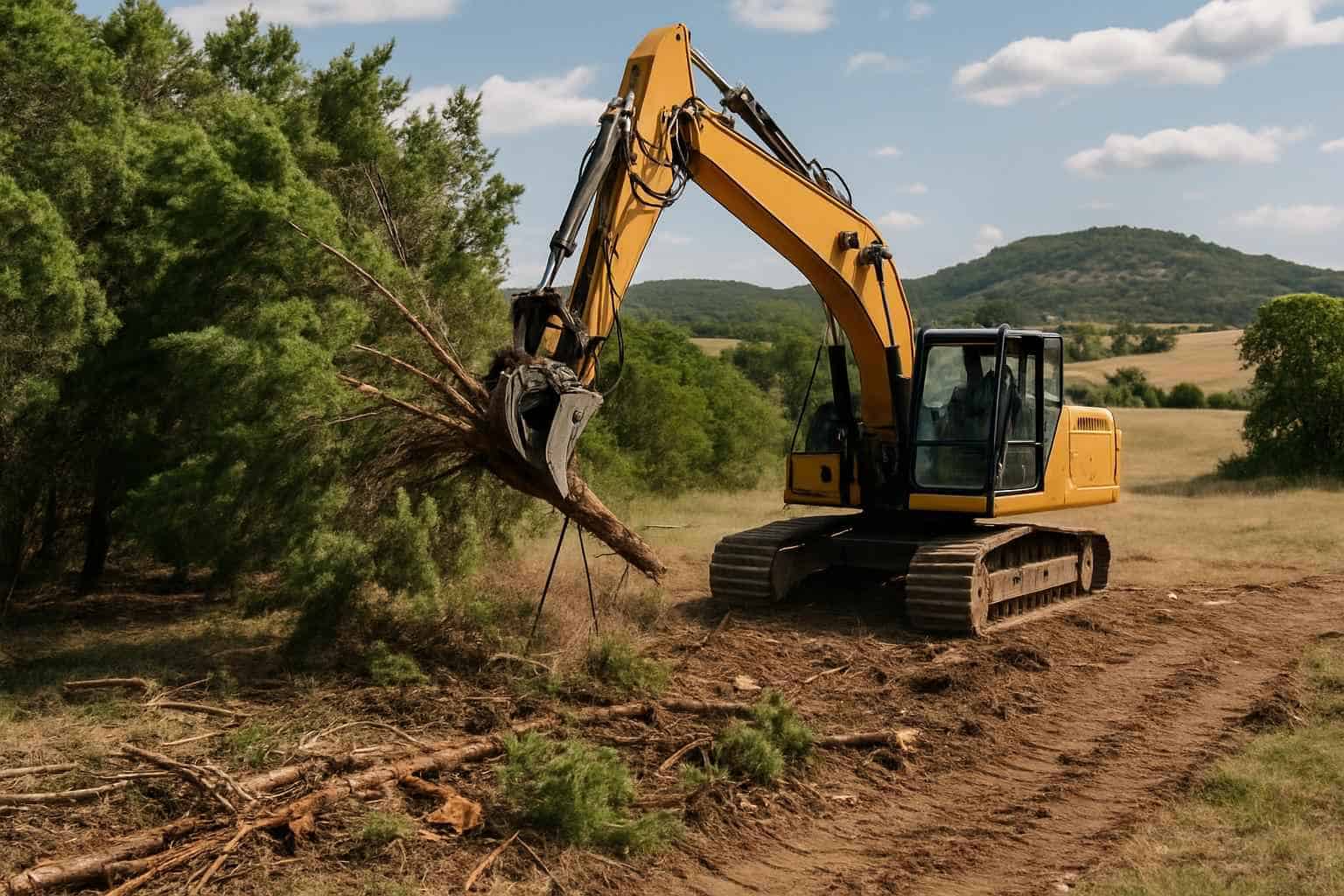 Cedar Tree Removal in Hunt Texas