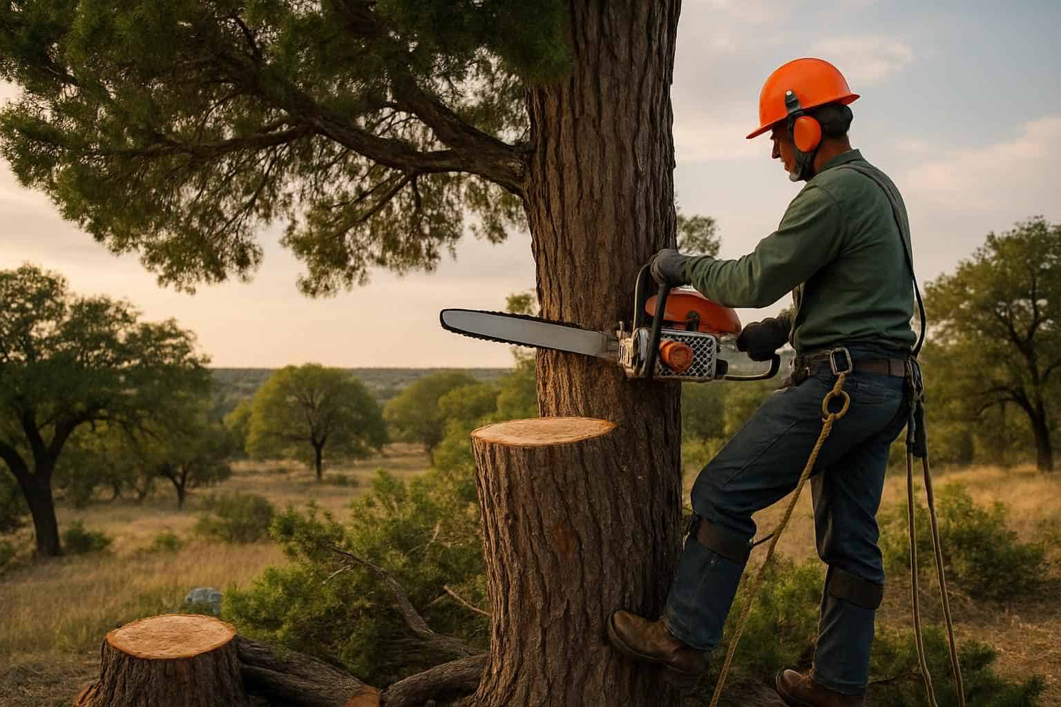 Cedar Tree Removal in Kingsland Texas
