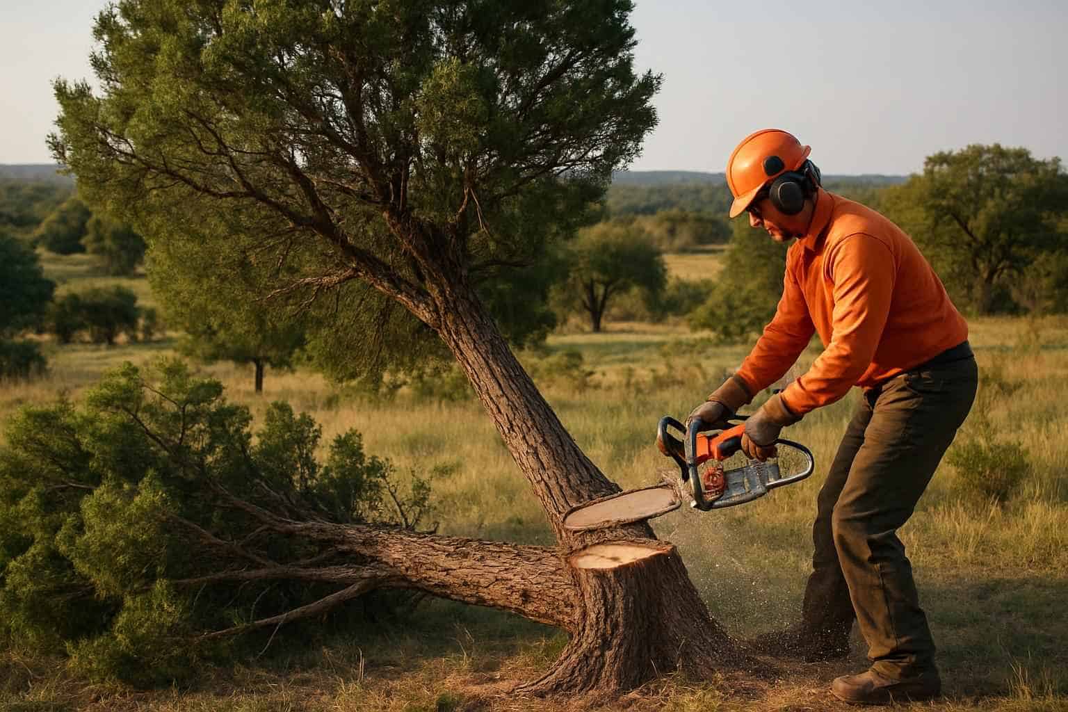 Cedar Tree Removal in Llano Texas