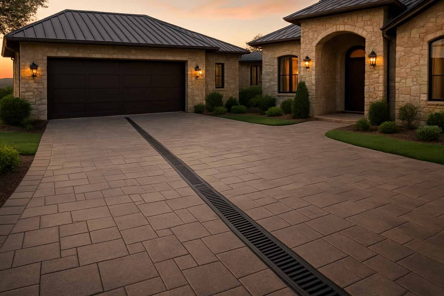 Channel Drains for Driveways in Llano Texas