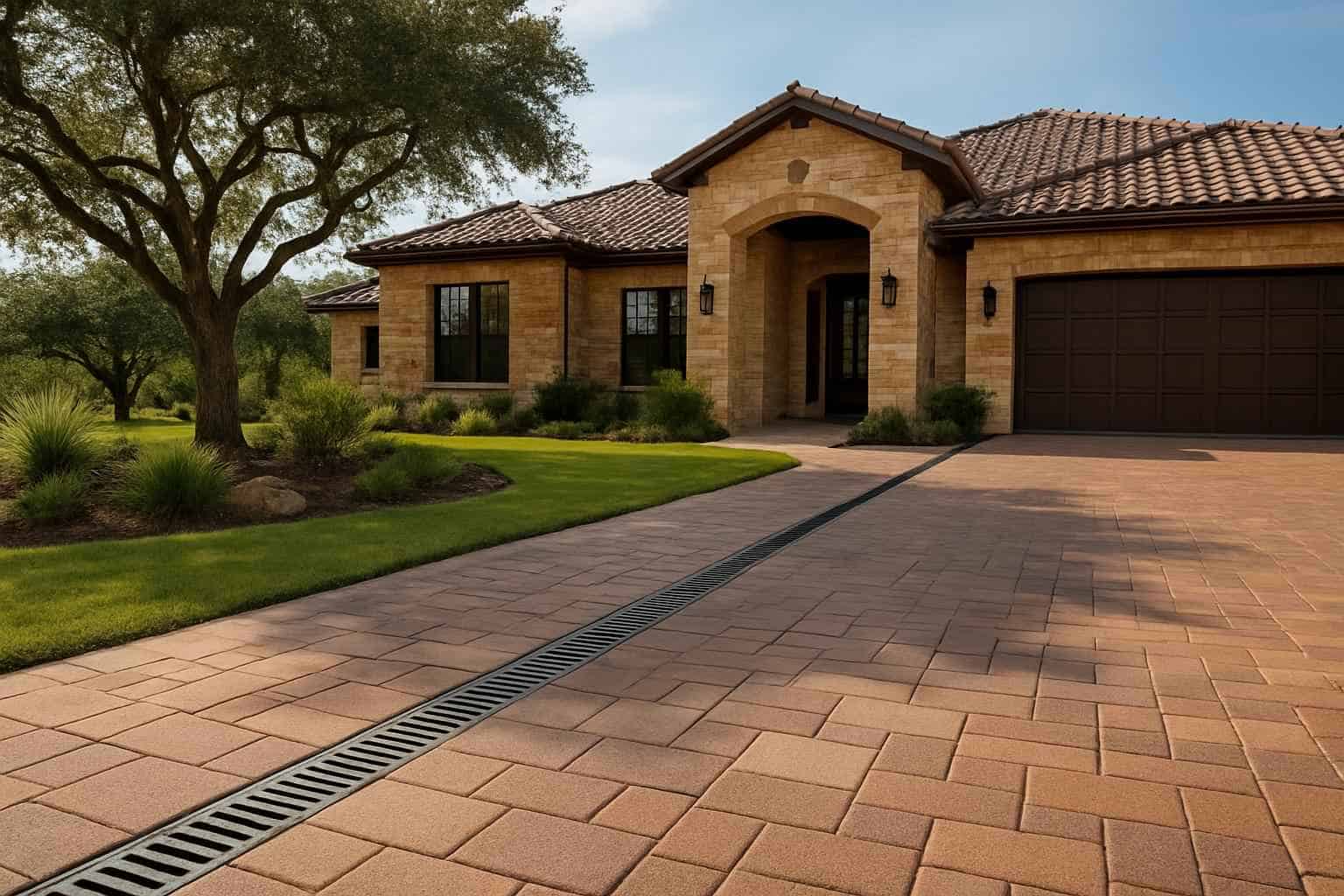 Channel Drains for Driveways in Round Mountain Texas