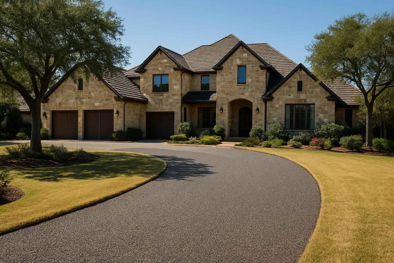 Chip Seal Driveway in Kingsland Texas