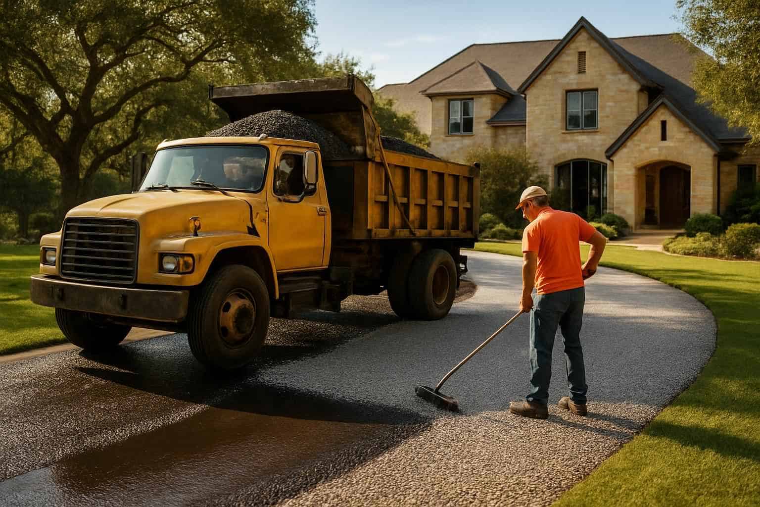 Chip Seal Maintenance in Boerne Texas