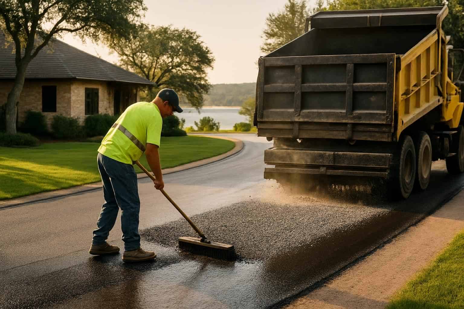 Chip Seal Maintenance in Granite Shoals Texas