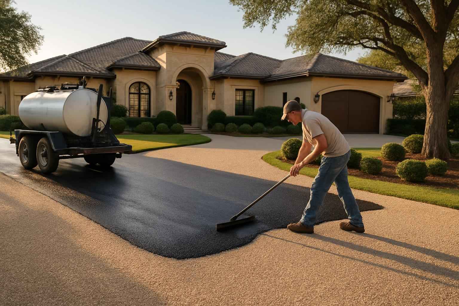 Chip Seal Maintenance in Horseshoe Bay Texas