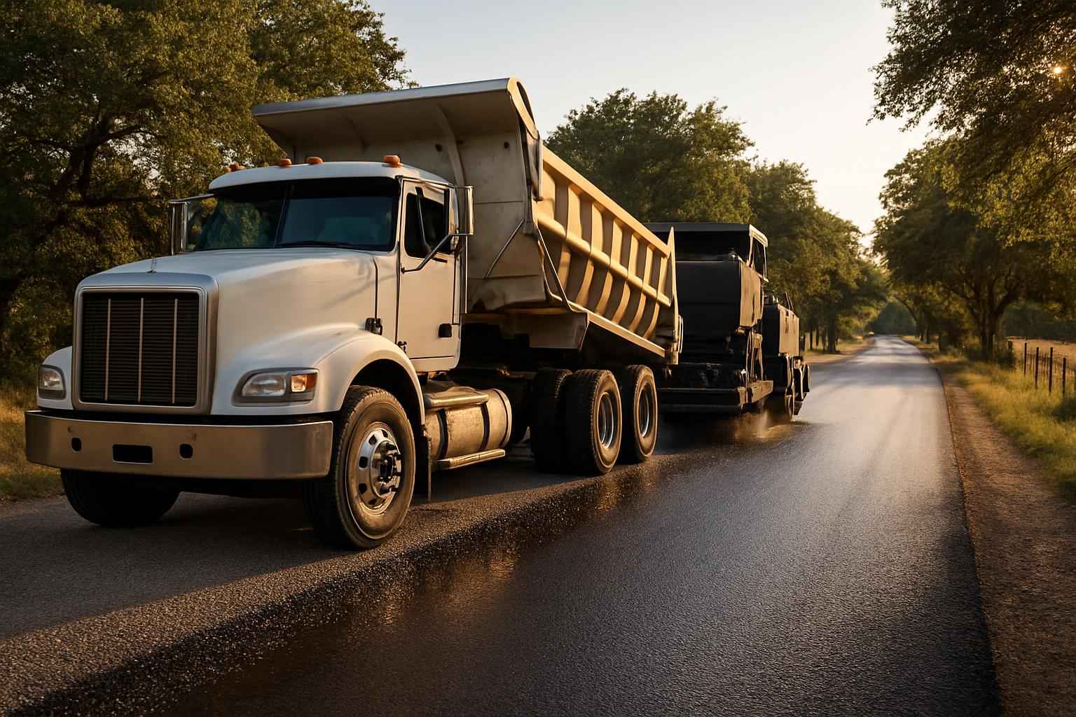 Chip Seal Maintenance in Llano Texas