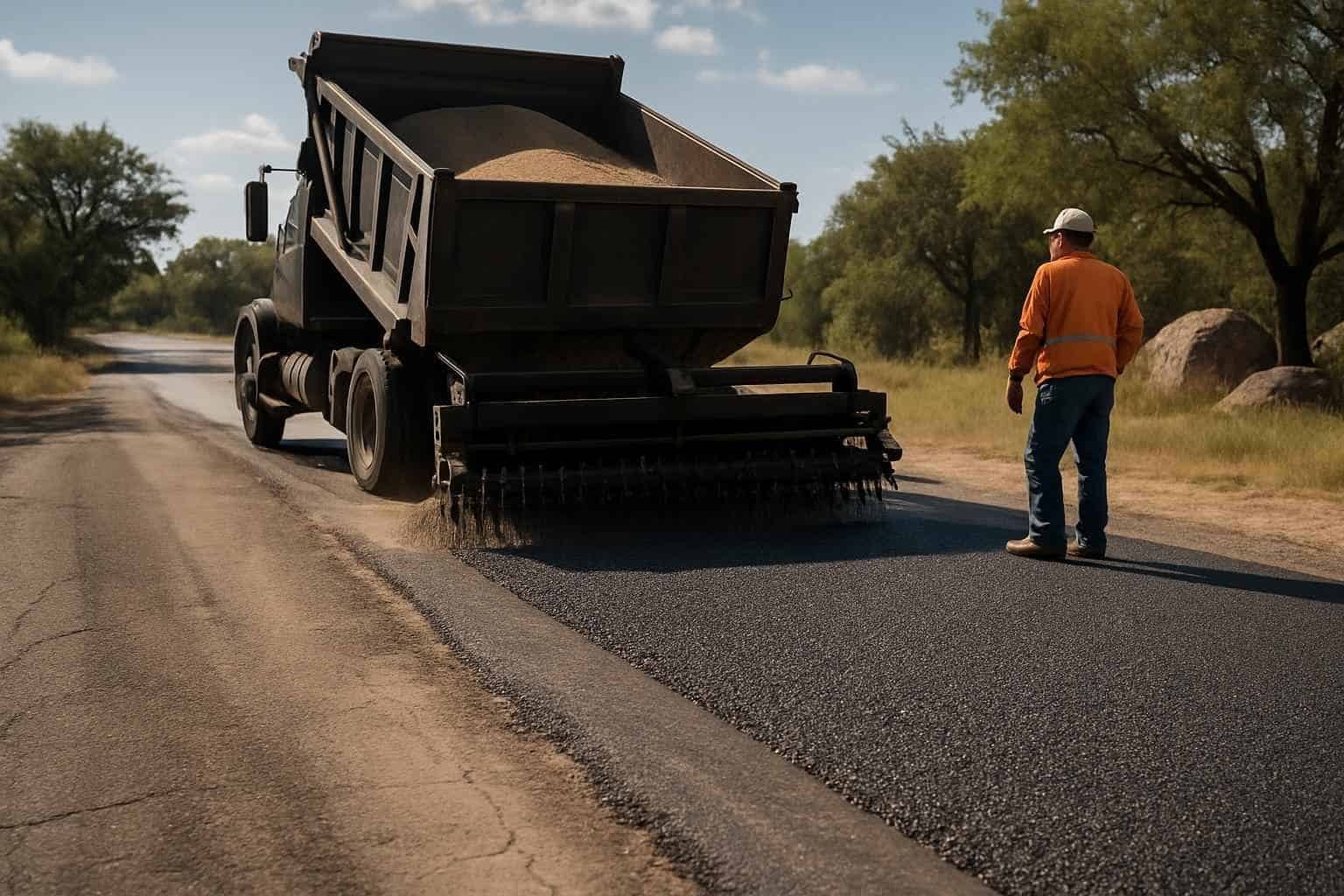Chip Seal Repair in Granite Shoals Texas