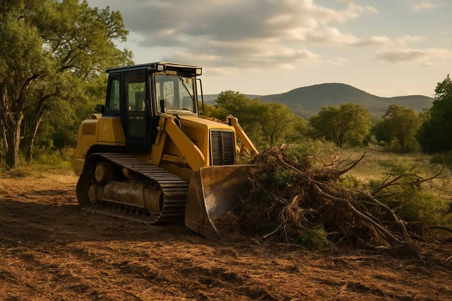 Commercial Land Clearing in Round Mountain Texas