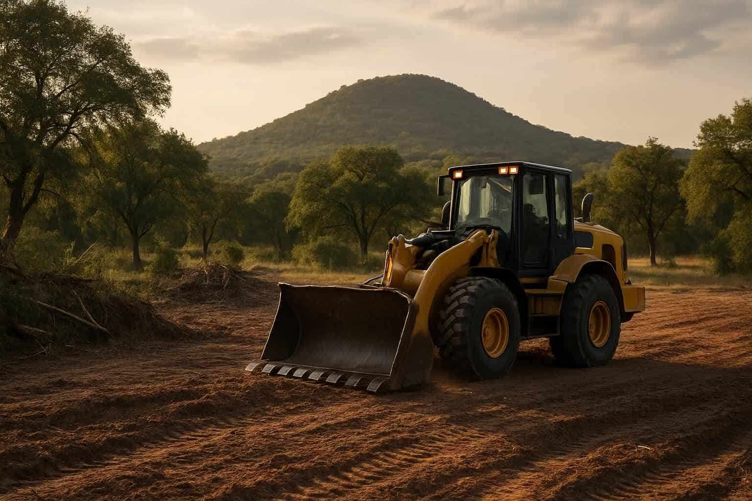 Commercial Lot Clearing in Round Mountain Texas