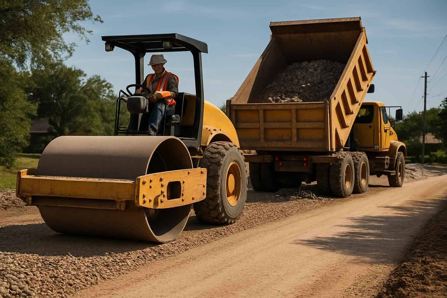 Compaction and Proof Roll in Granite Shoals Texas