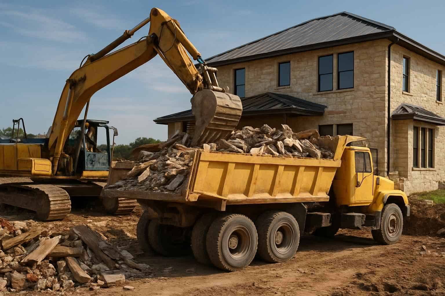 Construction Debris Removal in Granite Shoals Texas