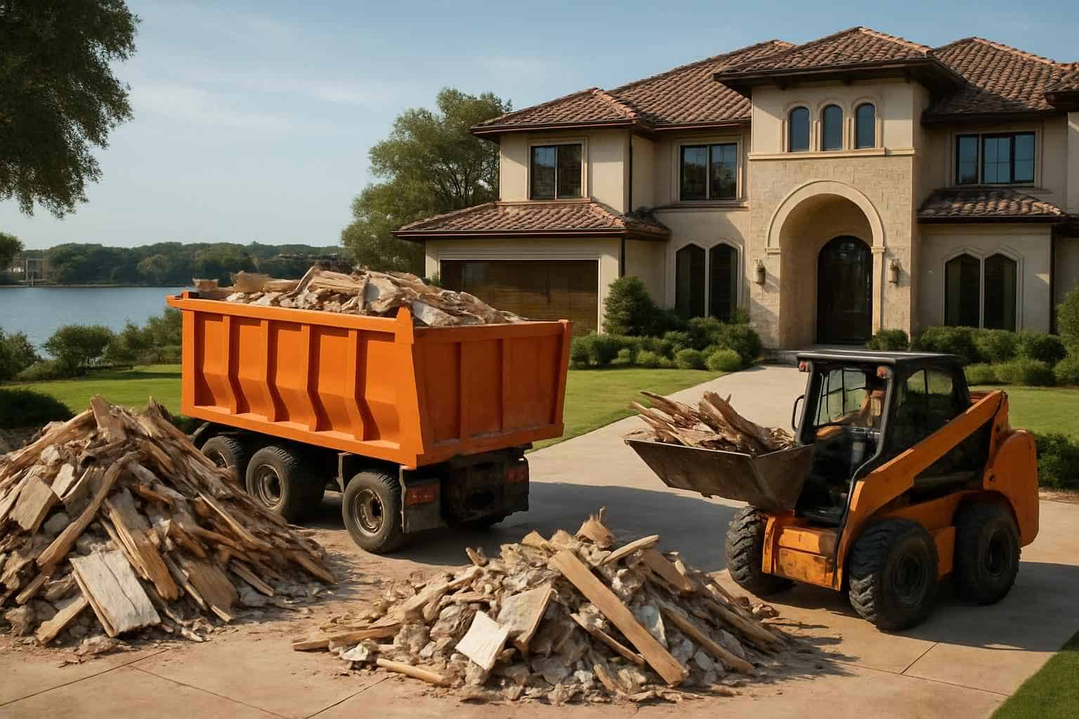 Construction Debris Removal in Horseshoe Bay Texas