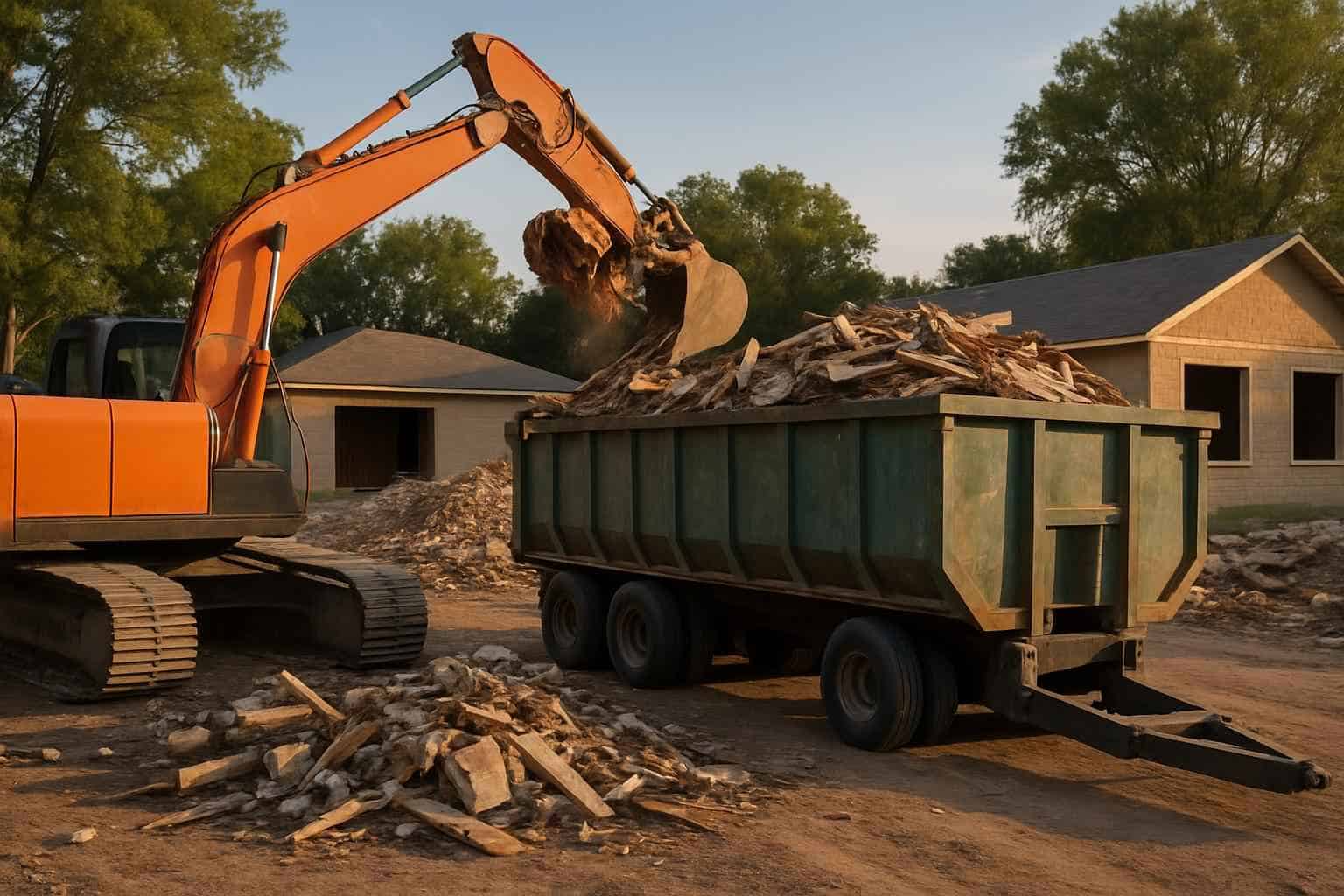 Construction Debris Removal in Kingsland Texas