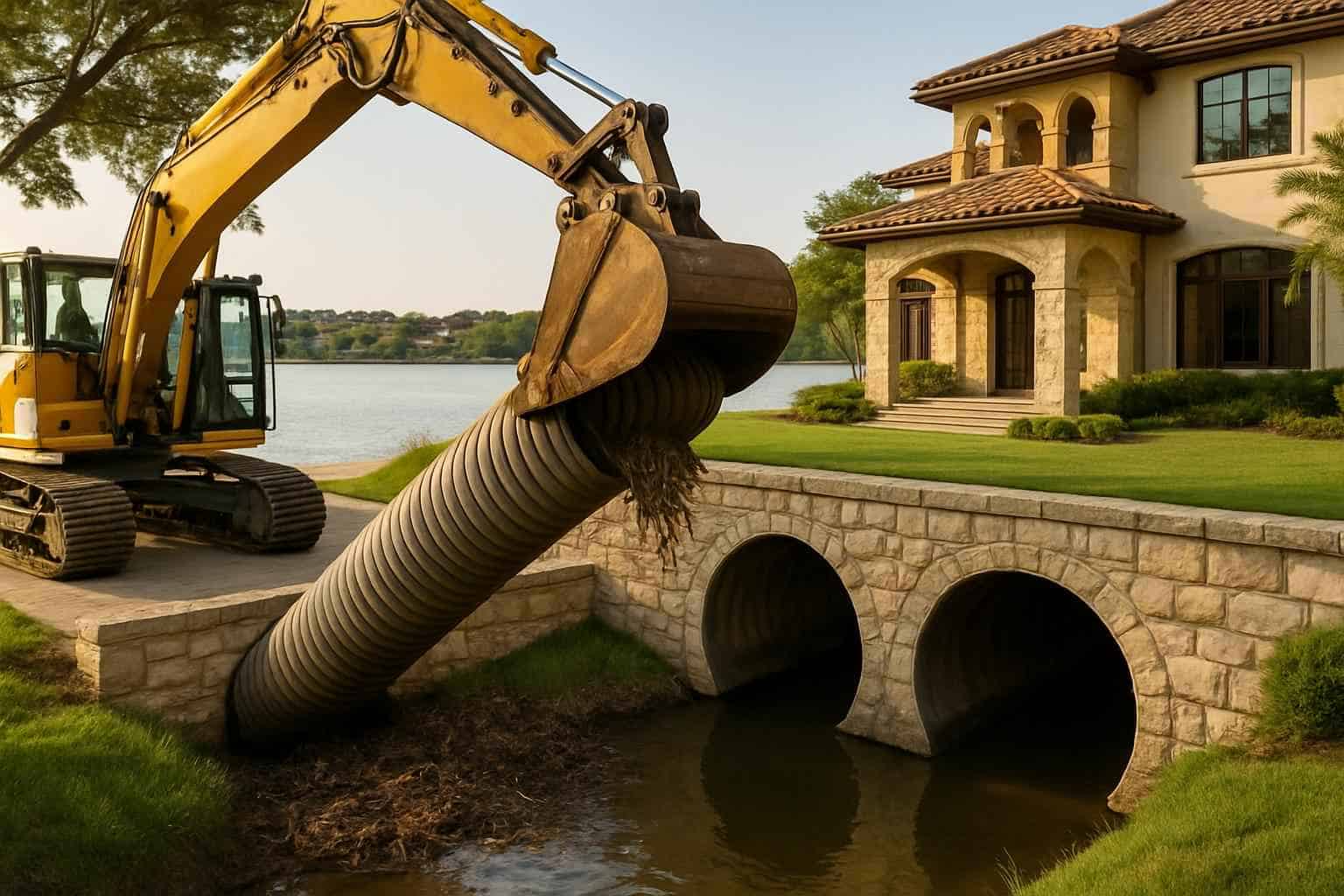 Culvert Maintenance in Horseshoe Bay Texas