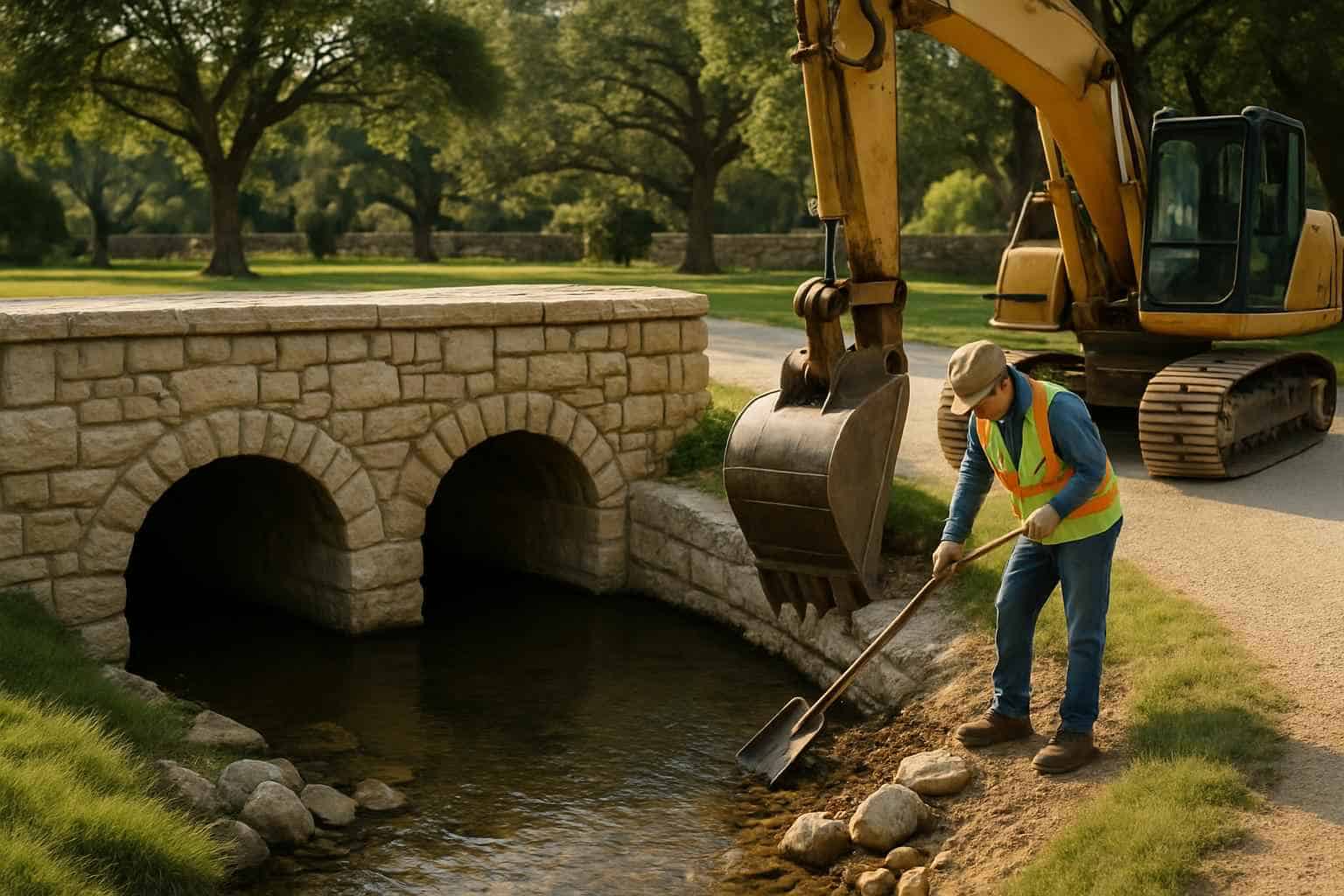Culvert Maintenance in Hunt Texas