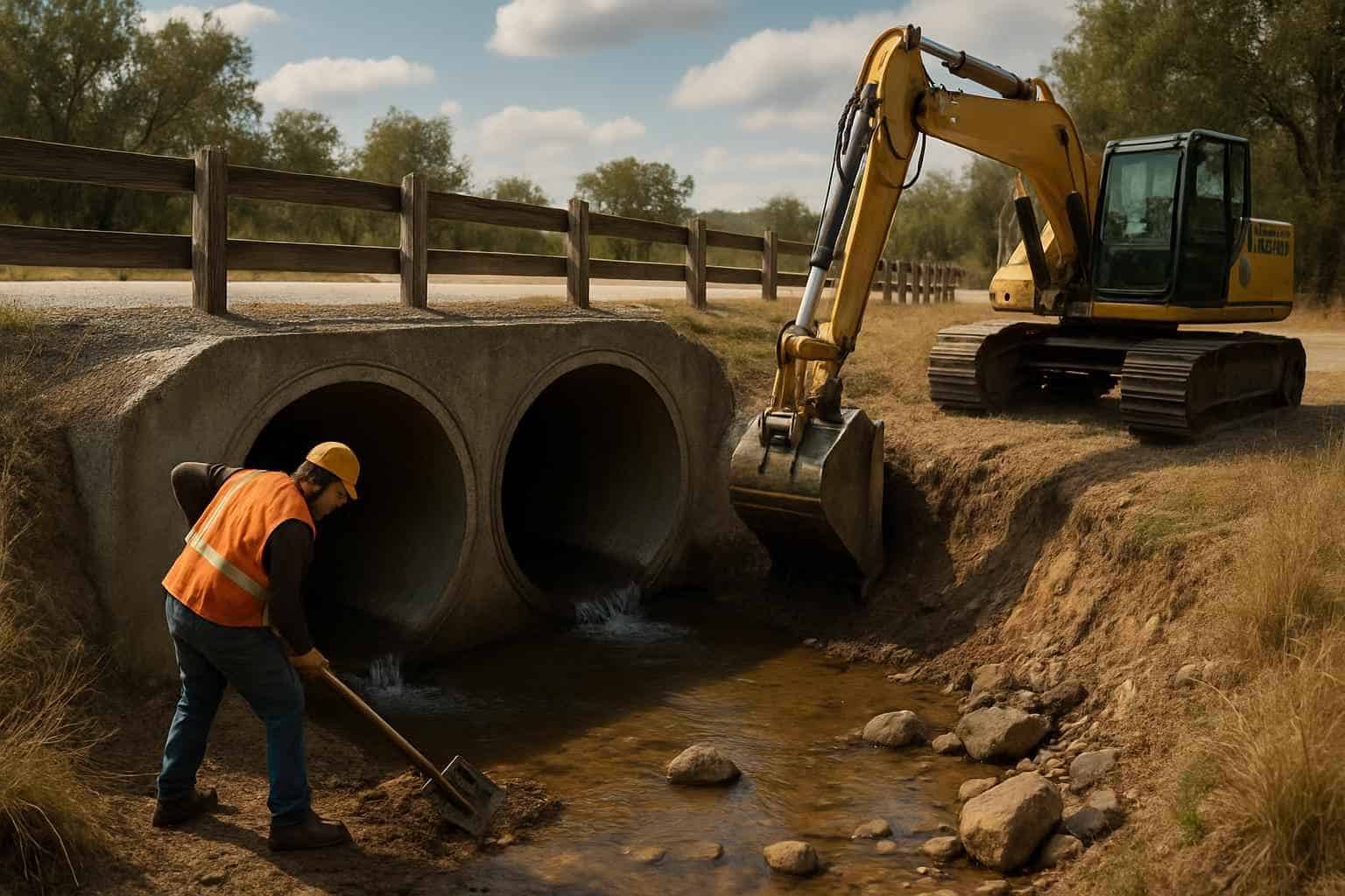Culvert Maintenance in Llano Texas
