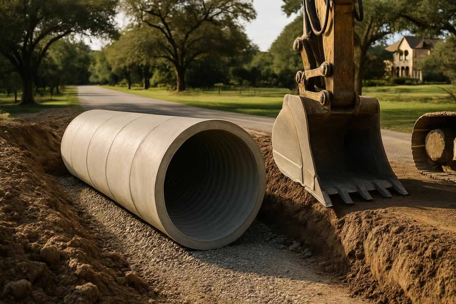 Culvert Sizing and Install in Boerne Texas