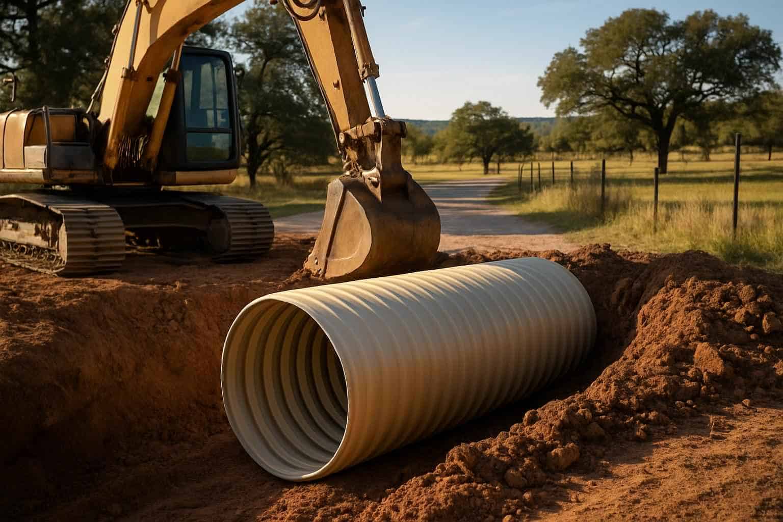 Culvert Sizing and Install in Llano Texas