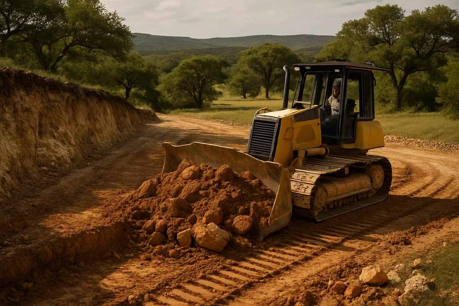 Cut And Fill in Hunt Texas