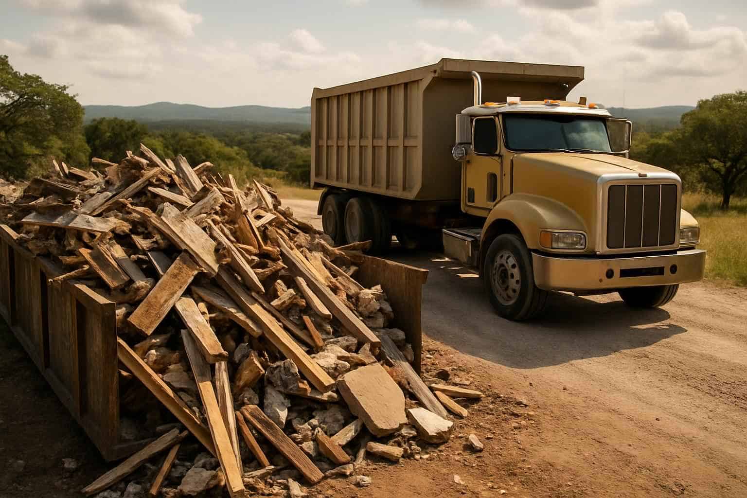 Debris Haul Off in Round Mountain Texas