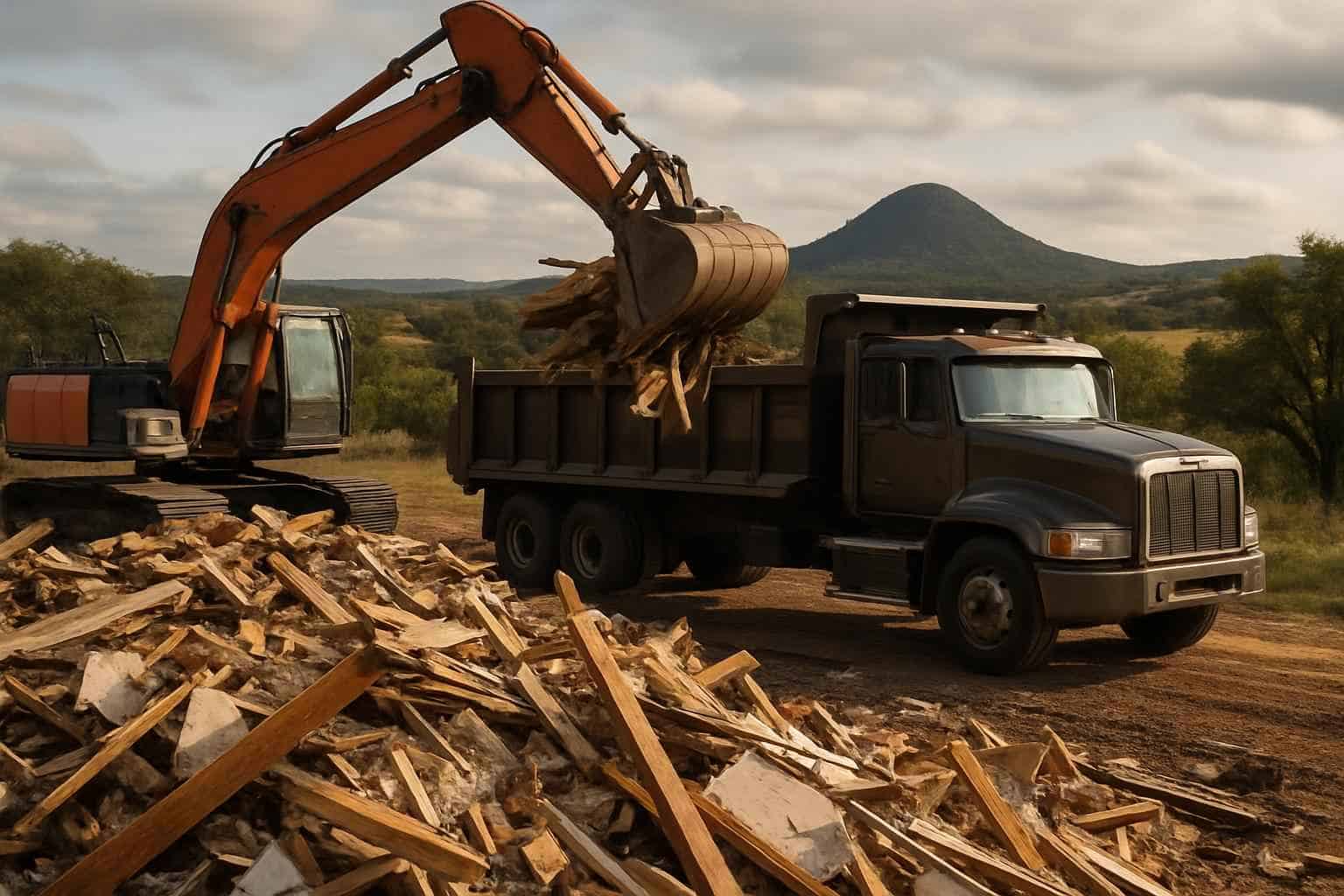Demolition Debris Hauling in Round Mountain Texas