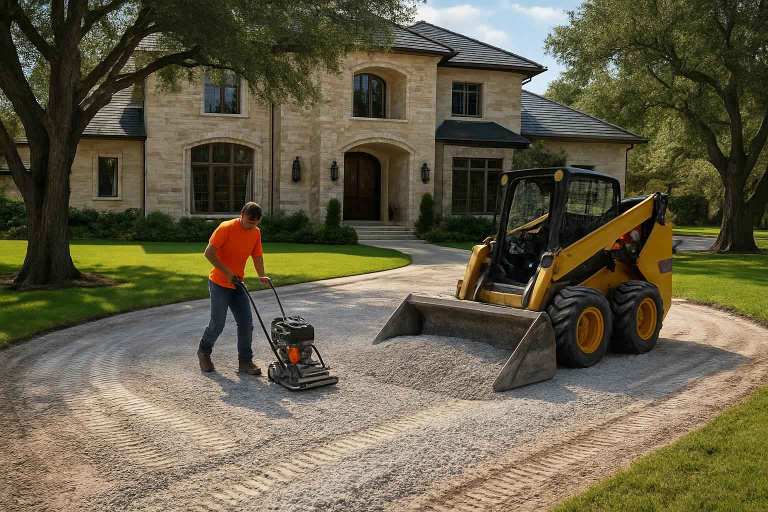 Driveway Base Prep in Cypress Mill Texas
