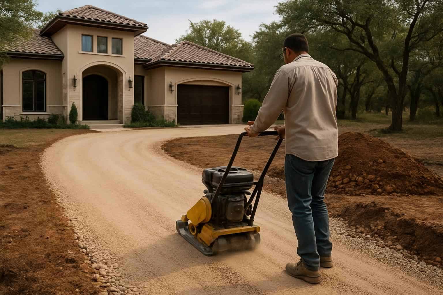 Driveway Base Prep in Granite Shoals Texas