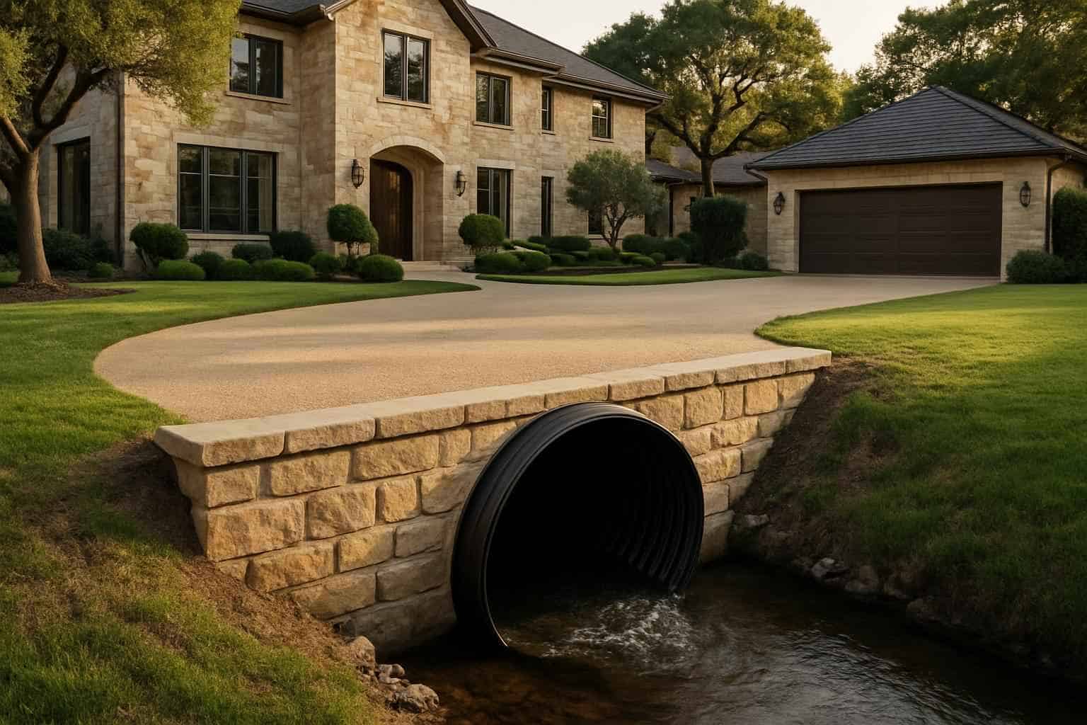 Driveway Culvert Replacement in Hunt Texas