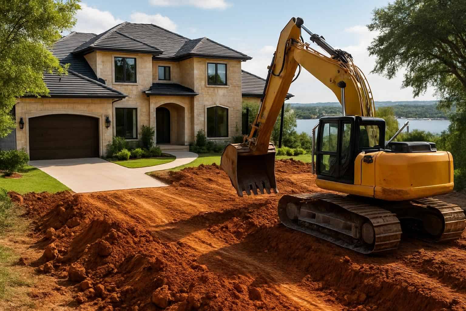 Driveway Excavation in Horseshoe Bay Texas