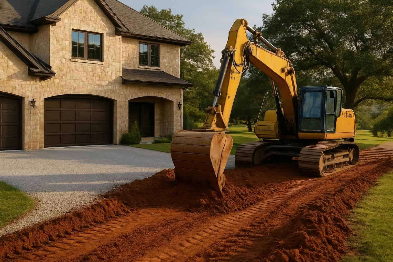Driveway Excavation in Llano Texas