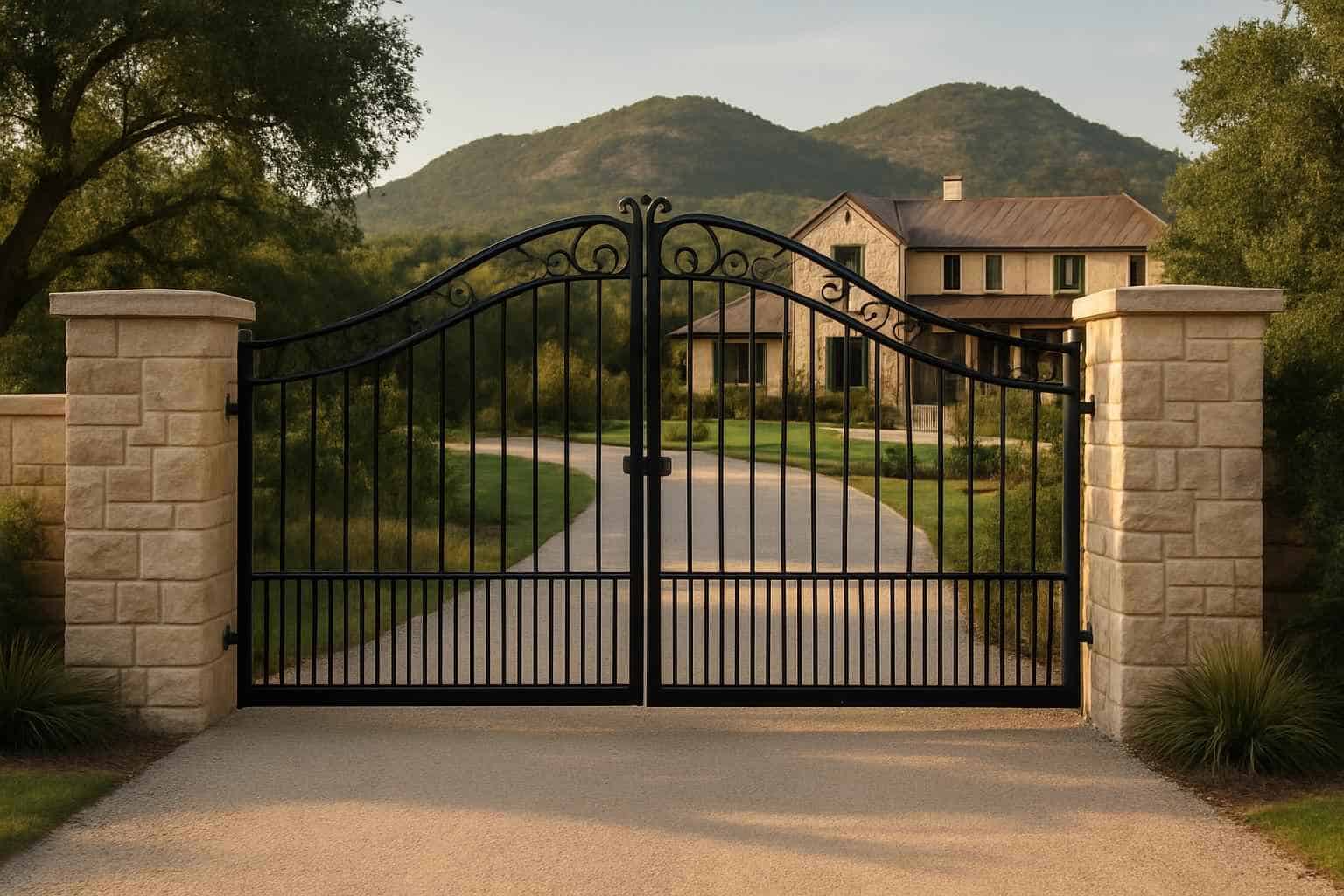 Driveway Gates in Round Mountain Texas