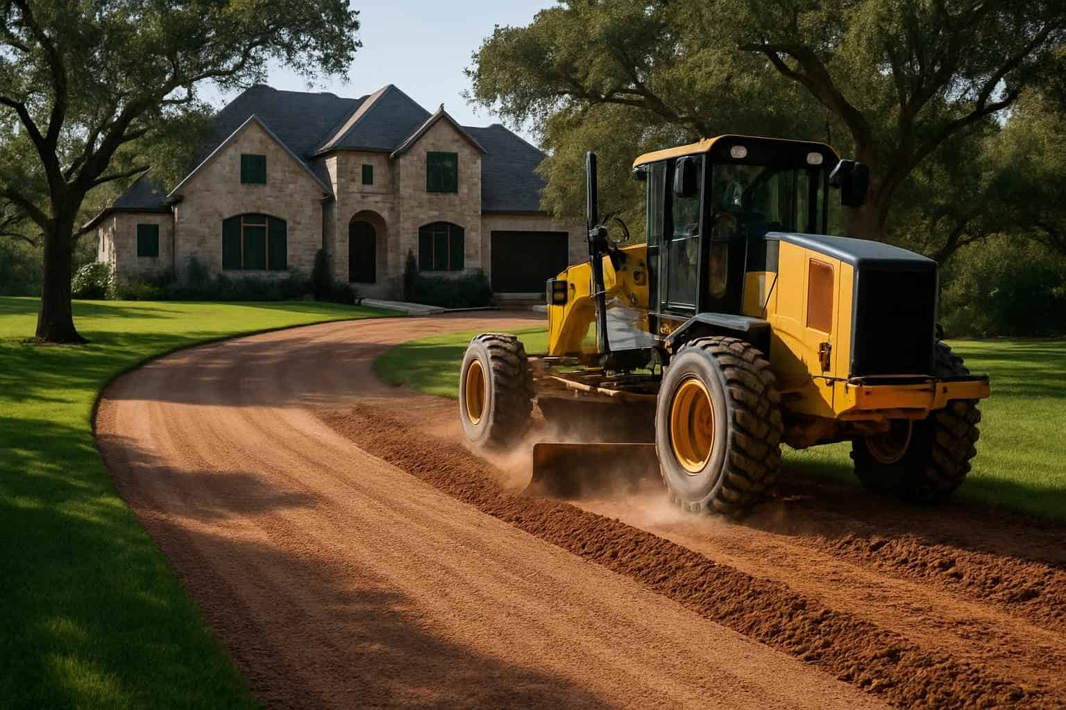 Driveway Grading and Compaction in Kingsland Texas