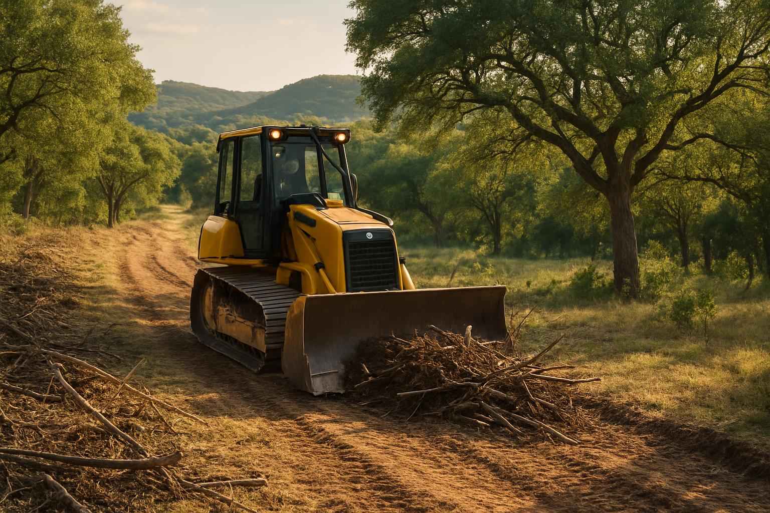Easement Access Clearing in Hunt Texas