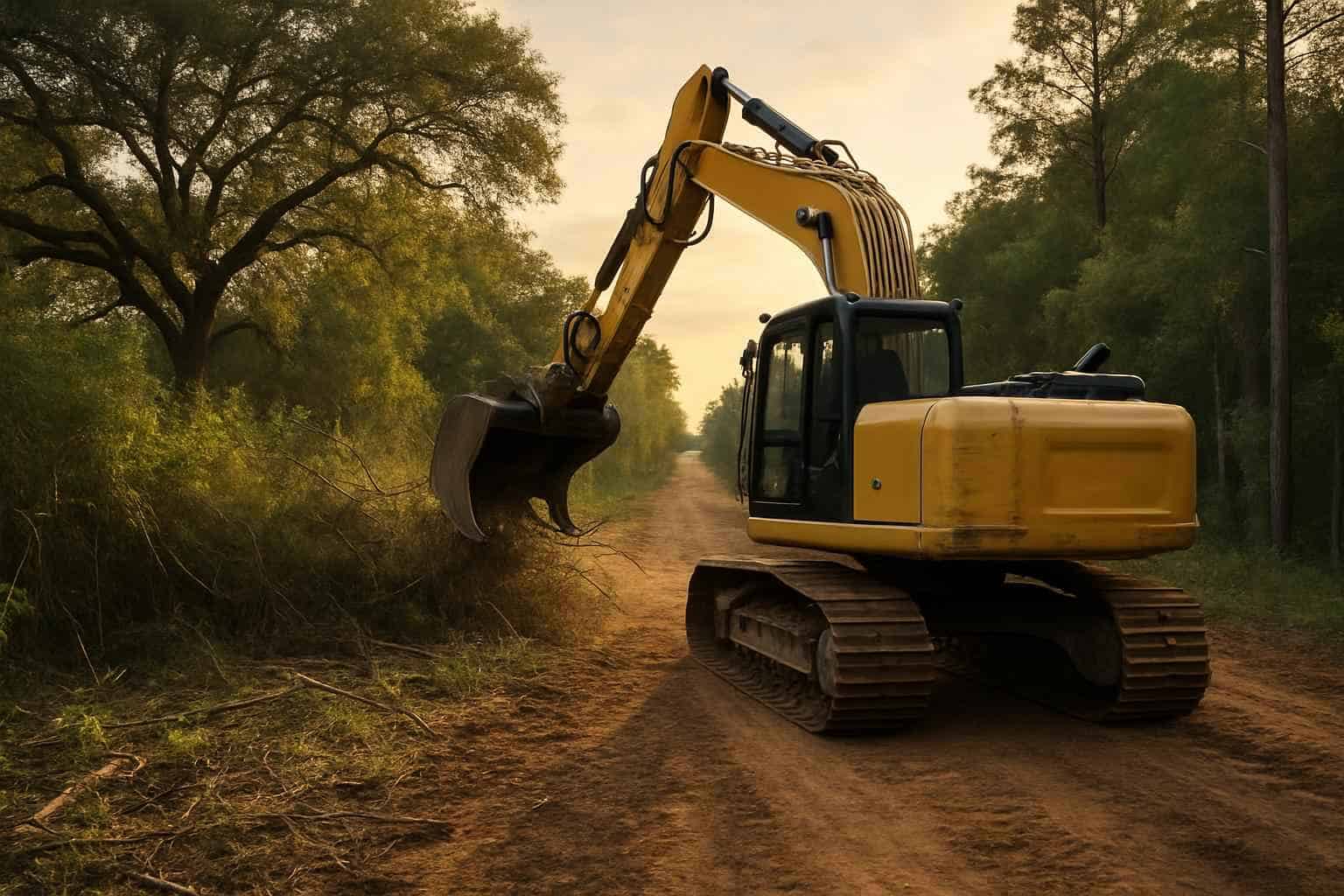 Easement Access Clearing in Kingsland Texas