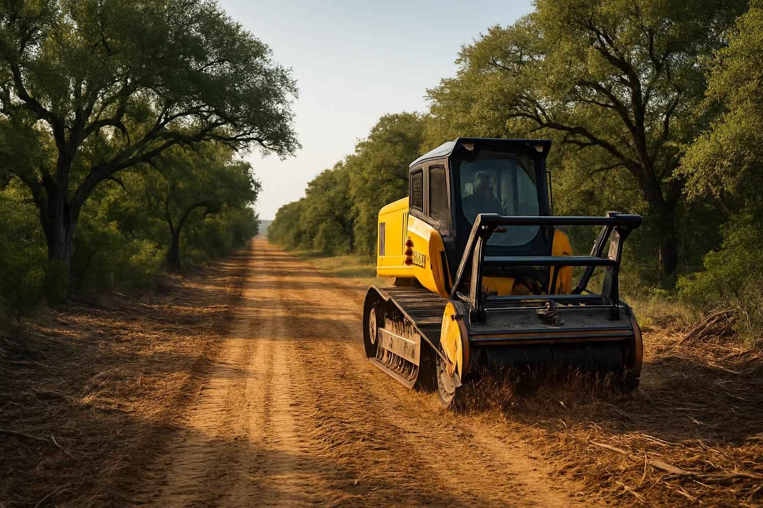 Easement Access Clearing in Round Mountain Texas