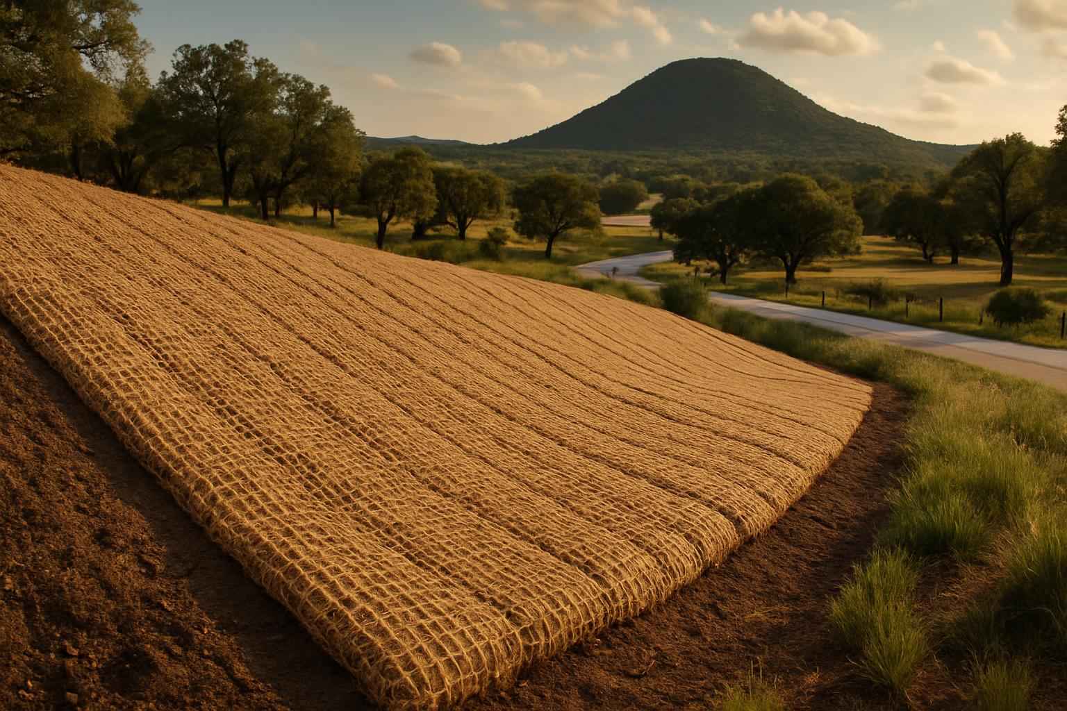 Erosion Control Matting in Round Mountain Texas