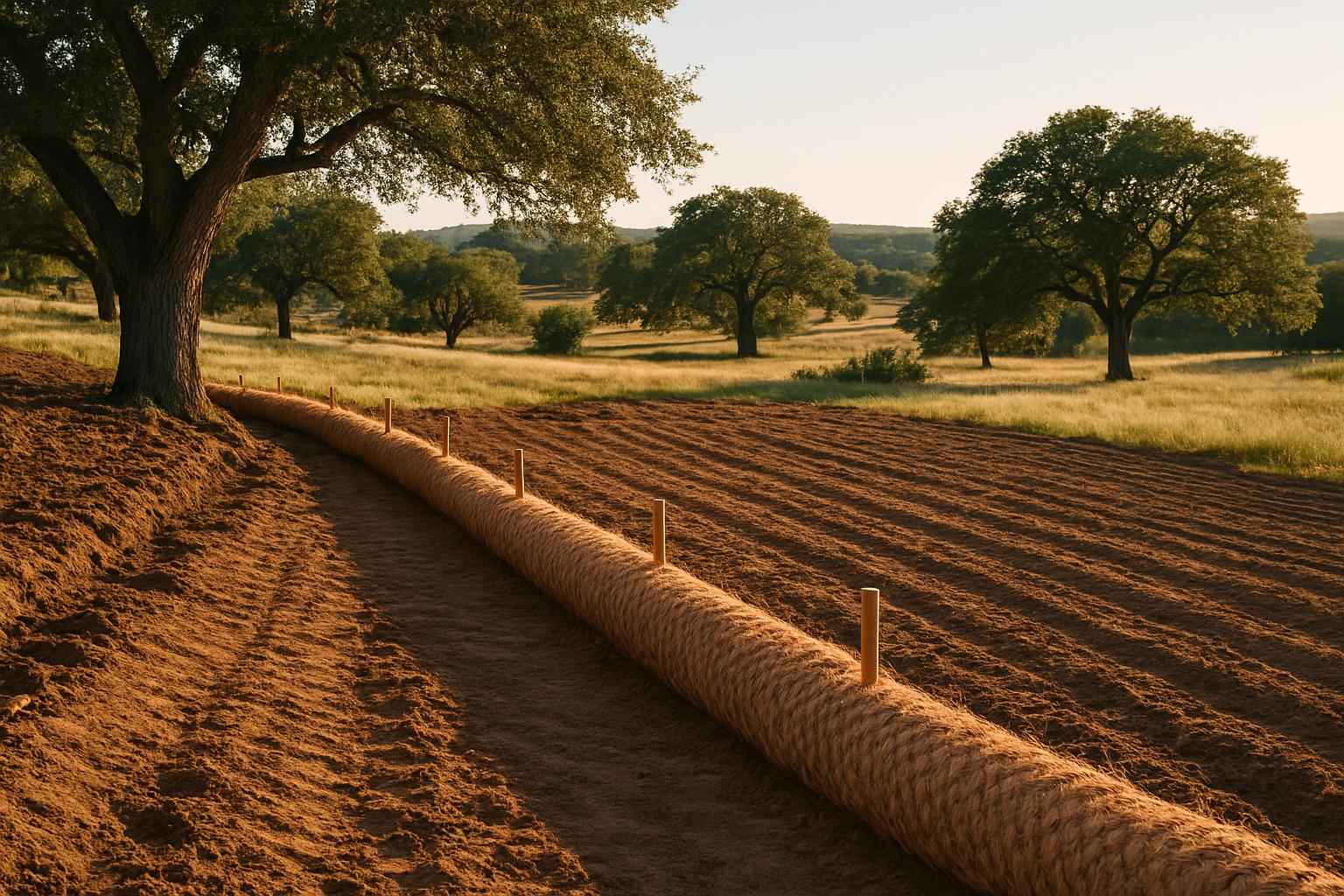Erosion Control Prep in Cypress Mill Texas