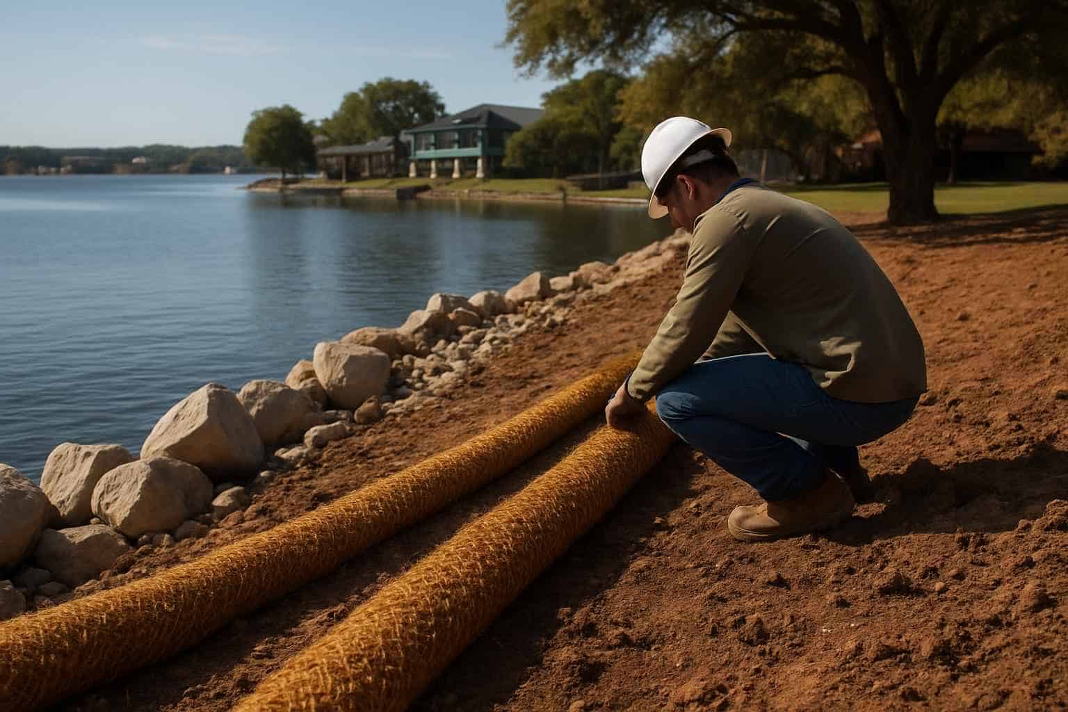 Erosion Control Prep in Granite Shoals Texas