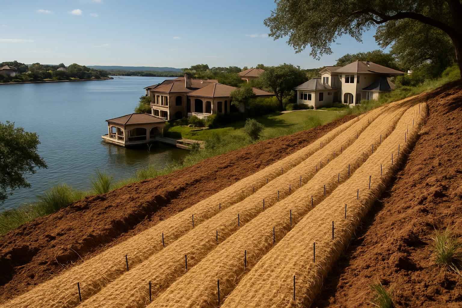 Erosion Control Prep in Horseshoe Bay Texas