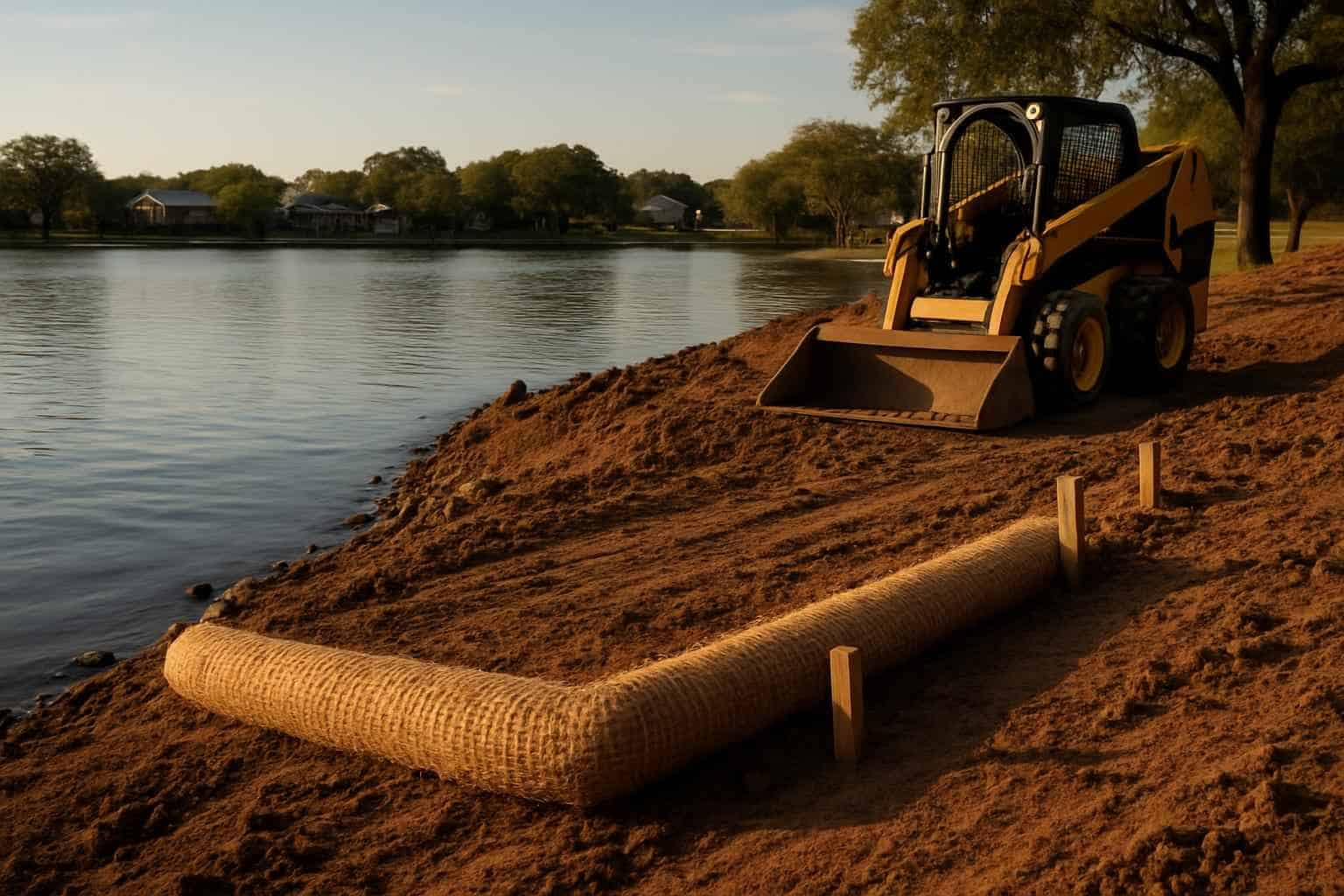 Erosion Control Prep in Kingsland Texas