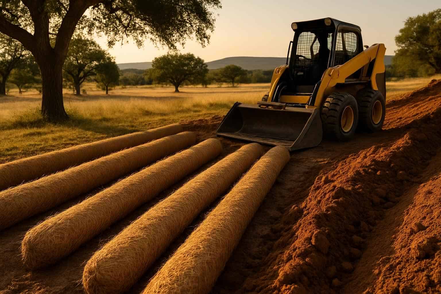 Erosion Control Prep in Round Mountain Texas