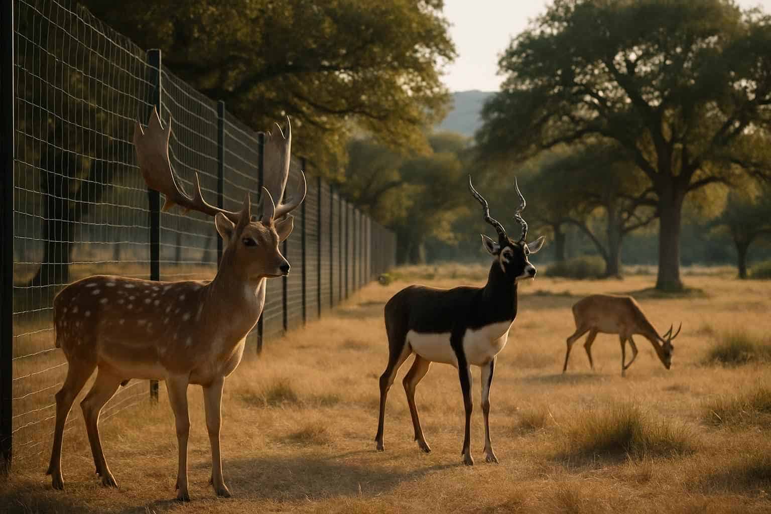Exotic Game Fencing in Cypress Mill Texas