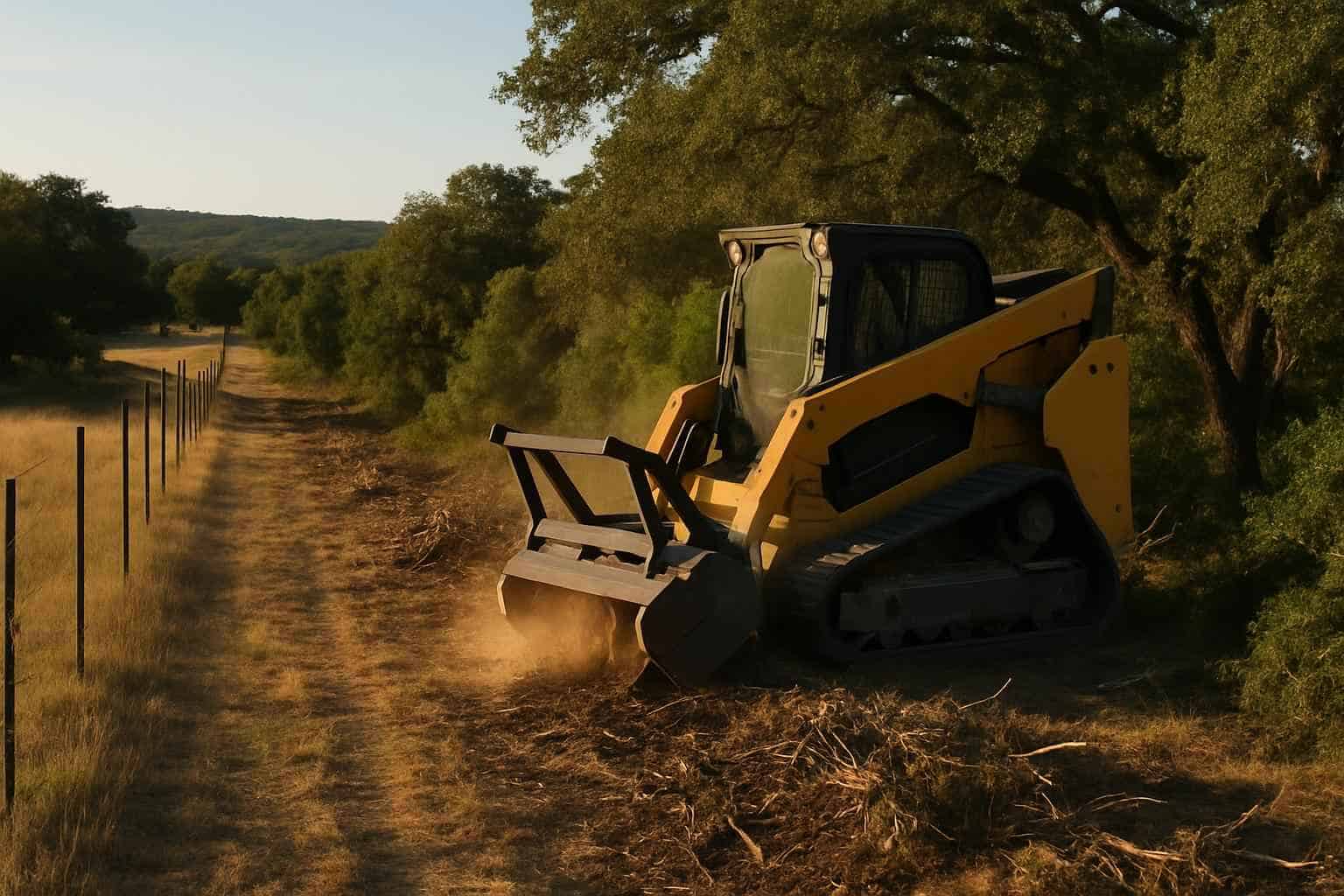 Fence Line Clearing in Boerne Texas