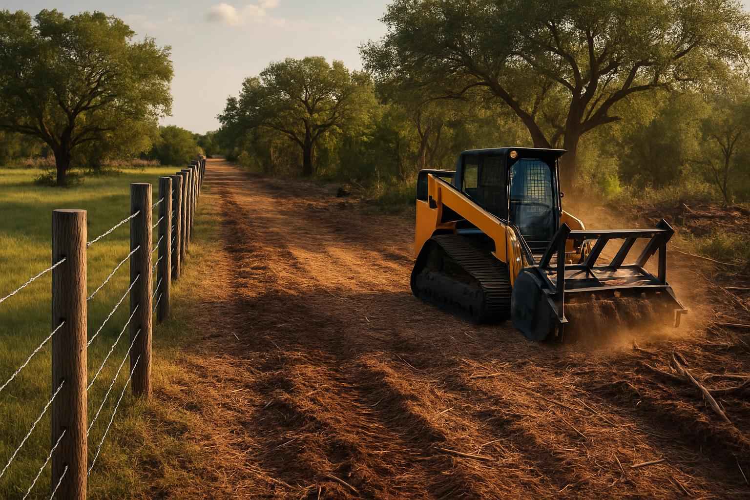 Fence Line Clearing in Kingsland Texas