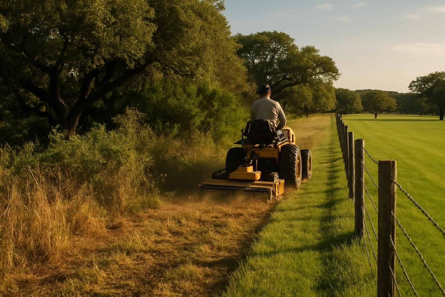 Fence Row Maintenance in Boerne Texas
