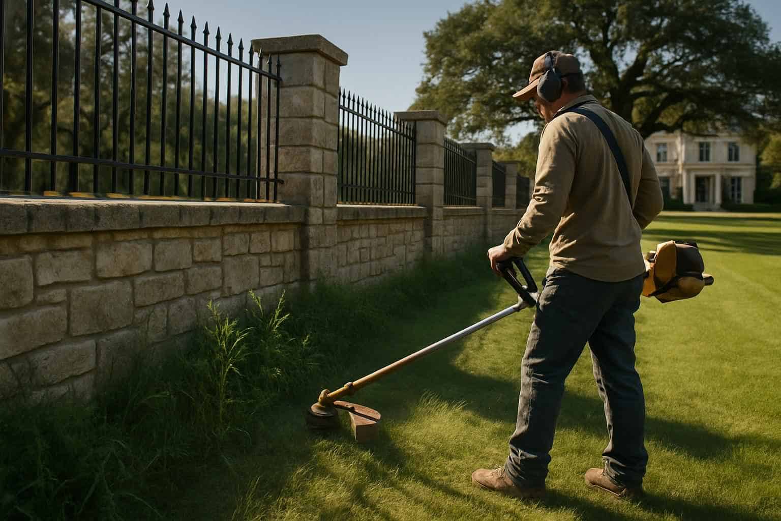 Fence Row Maintenance in Cypress Mill Texas